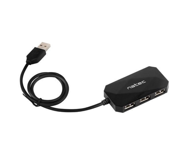 NATEC Czytnik USB 2.0 NATEC LOCUST 4-PORTY Czarny - 1450742 - zdjęcie